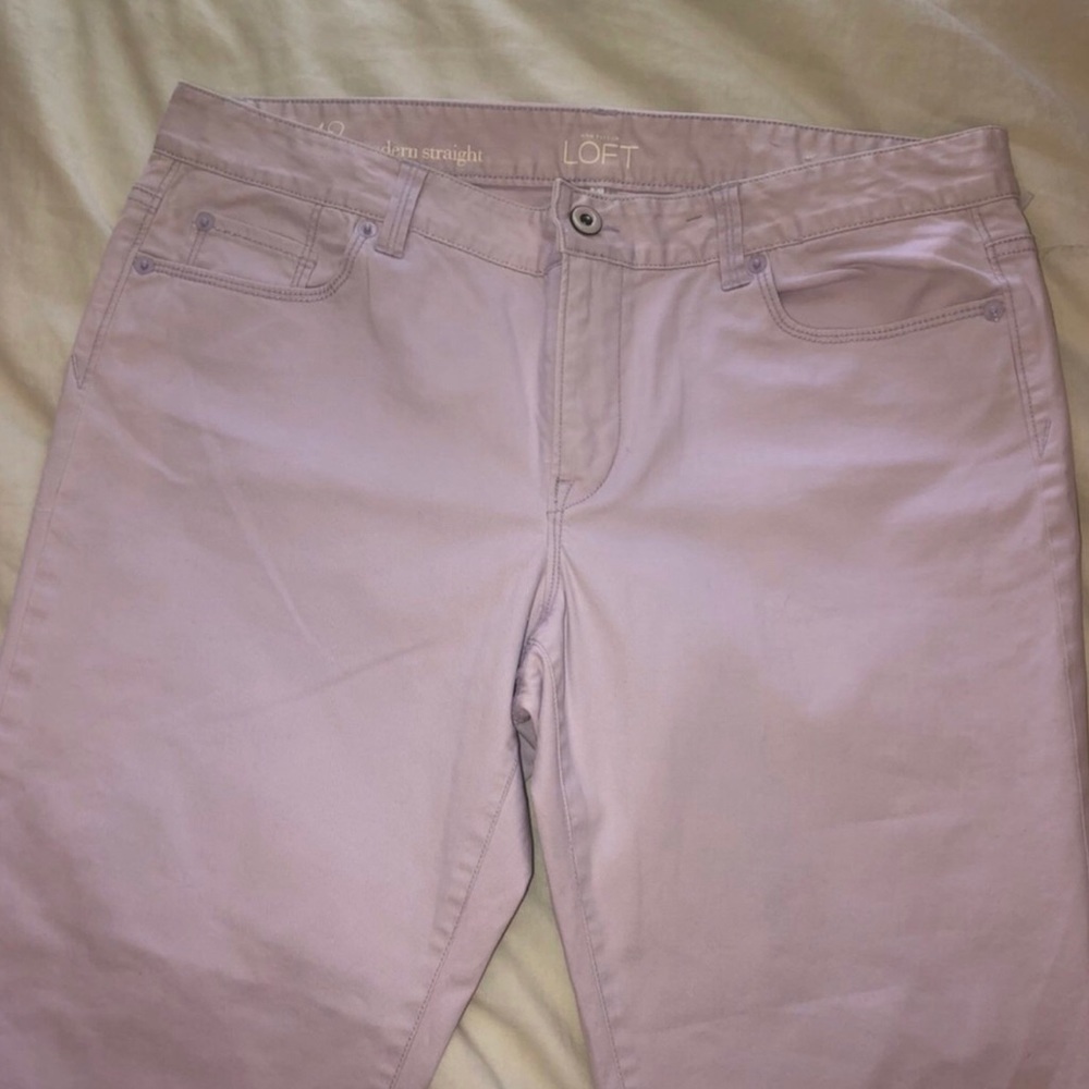 Super cute lavender straight leg jeans!